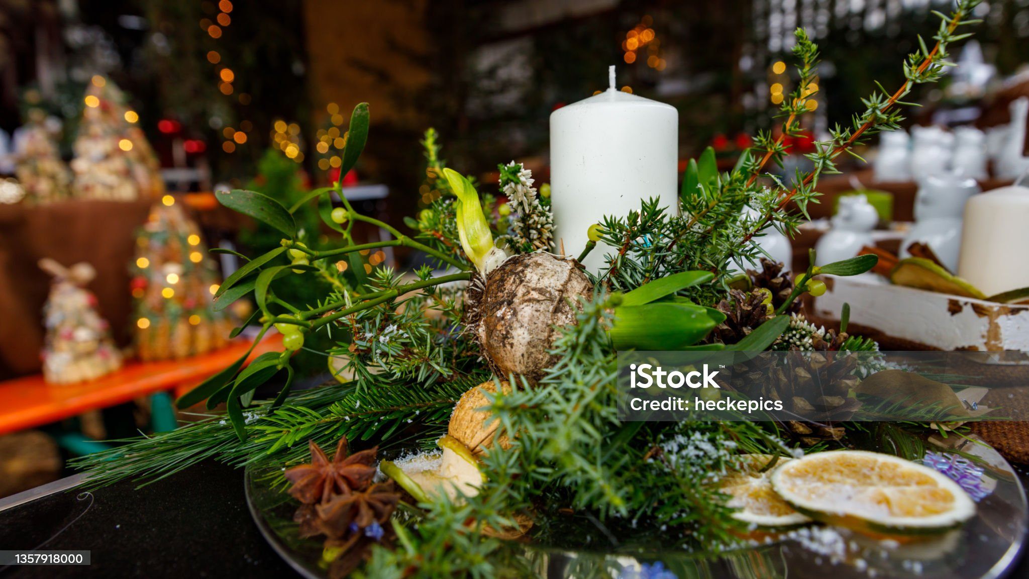 Make a Natural Centerpiece for your holiday table